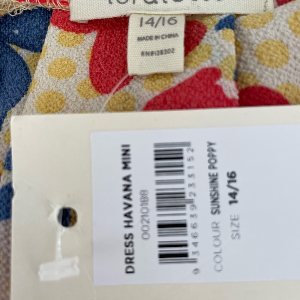 Torrid Loralette Vibrant Floral Wrap Dress with Belt, Size 14/16 - Picture 5 of 9